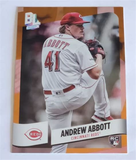 Topps Big League Andrew Abbott Feuille Orange Lectrique Parall Le