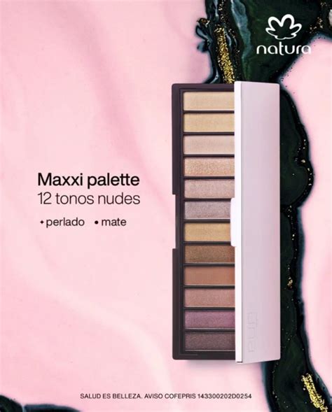 Maxxi Palette De Sombras 12 Tonos Nude Natura Una Natura Maquillaje