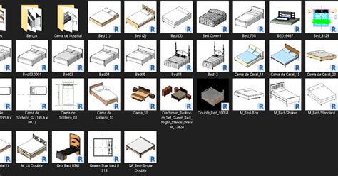 Camas Em Revit Famílias Revit