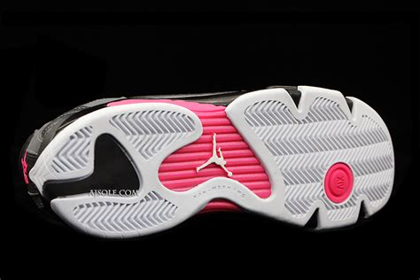 Air Jordan 14 Retro GS Black/Grey-Pink