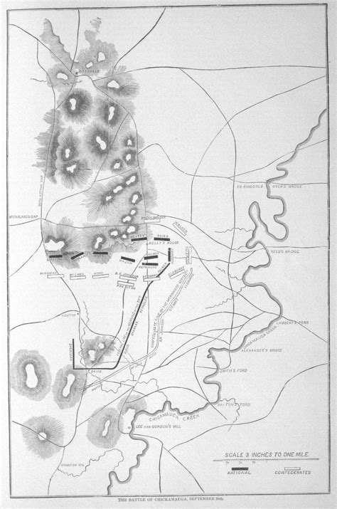 Chickamauga-battle-map-20th | Civil War Pictures