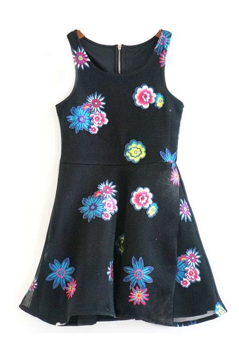 Hannah Banana Big Girls Sleeveless Fit And Flare Floral Party Dress Myhannahbanana