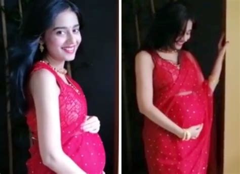 Amrita Rao Looks Ethereal In A Saree As She Flaunts Her Baby Bump On