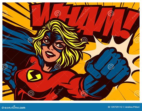 Pop Art Superhero Stock Illustrations 23507 Pop Art Superhero Stock