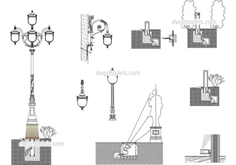 Urban Lighting Design Dwg Free Cad Blocks Download