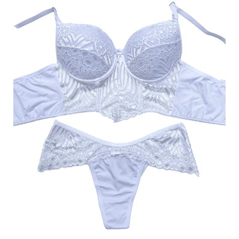Corpete Lingerie Conjunto Sensual Renda Fio Duplo SHEIN Brasil