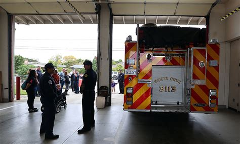 Santa Cruz Fire Department Fetes New Fire Engine Santa Cruz Sentinel