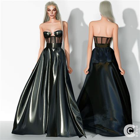 Long Ball Gown Screenshots Create A Sim The Sims