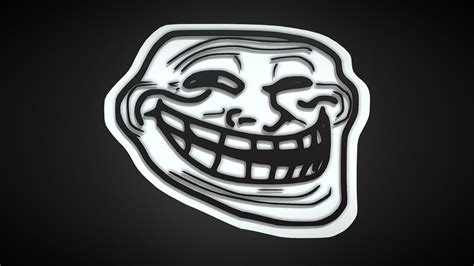 Troll Face D Buy Royalty Free D Model By Anshinowara A F