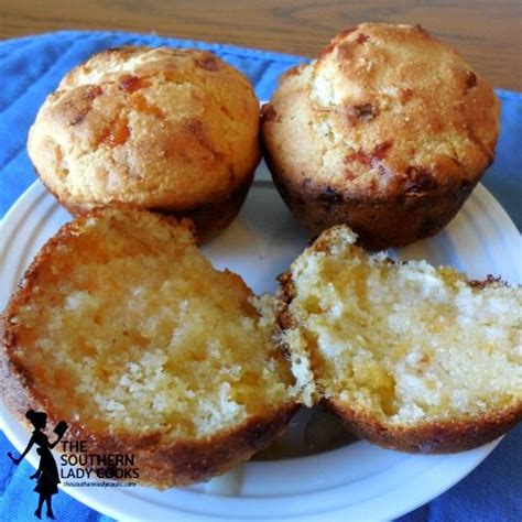 Cheesy Honey Cornbread Muffins The Southern Lady Cooks