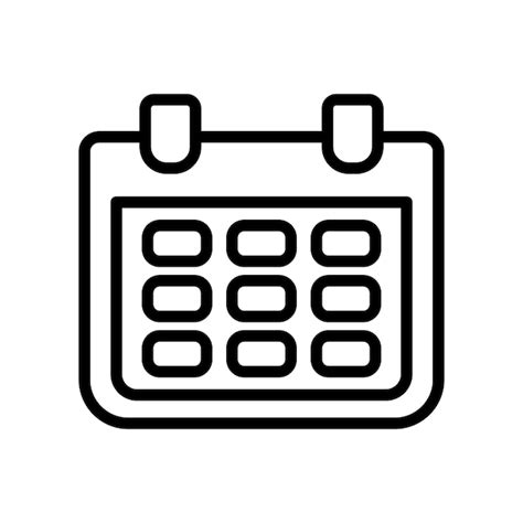 Icono De La Fecha Del Calendario Vector Premium