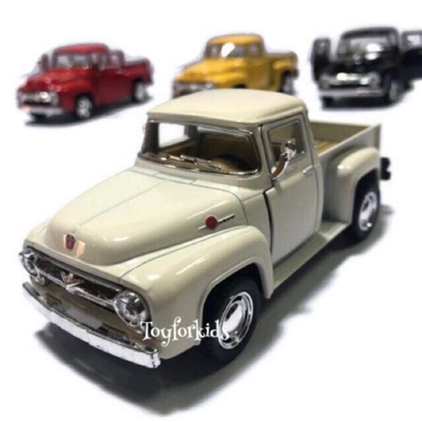 🚙 โมเดลรถเหล็ก Ford F 100 Pickup 1956 🚙 โมเดลรถโบราณ Shopee Thailand