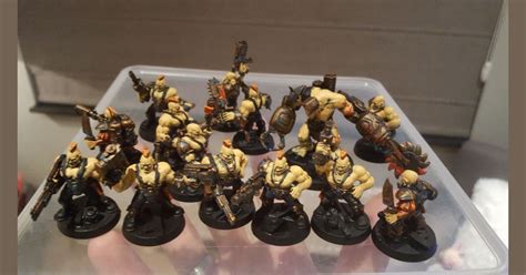 Painting A Goliath Gang Nearing Completion Miniature Games
