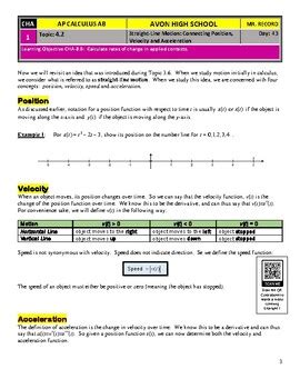 Ap Calculus Ab Unit Guided Practice Lecture Notes Pdf Tpt