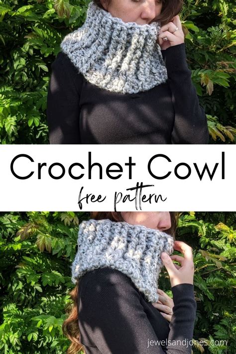 1 Hour Chunky Crochet Cowl Jewels And Jones