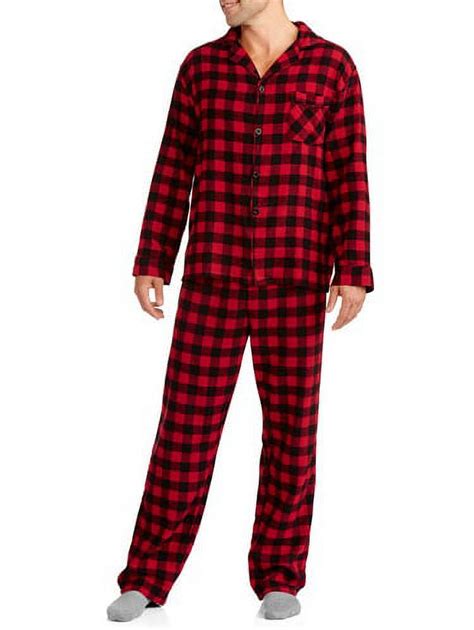 Hanes Big Mens Flannel Pajama Set