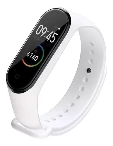 Smartband Nictom Smartwatch NT03 Caja Negra Malla Blanca De Silicona