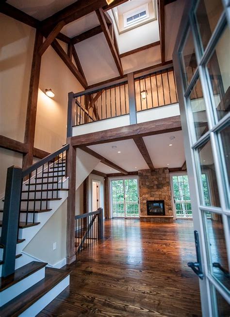 The Grantham Lakehouse Barn Home Features A Very Unique Floor Plan