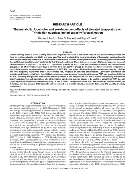 PDF The Metabolic Locomotor And Sex Dependent Effects Of Elevated