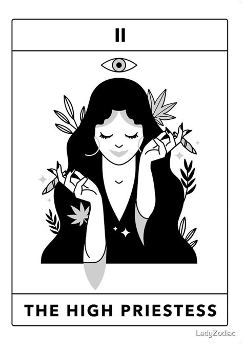 The High Priestess Tarot Card Sticker