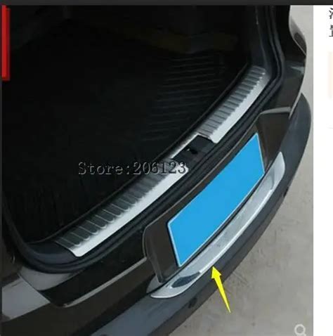 Stainless Steel Outer Rear Bumper Protector Trunk Threshold Guard Plate