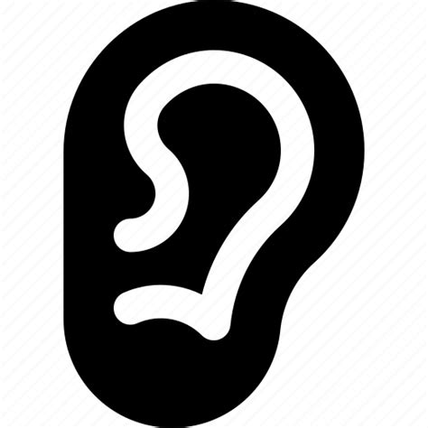 Ear Ears Hearing Listening Body Part Human Body Sense Icon