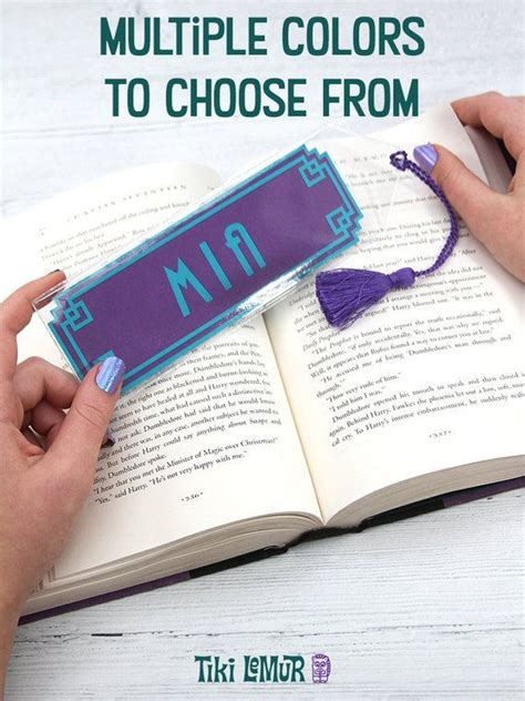 Art Deco Personalized Bookmark Custom Bookmark T For Etsy