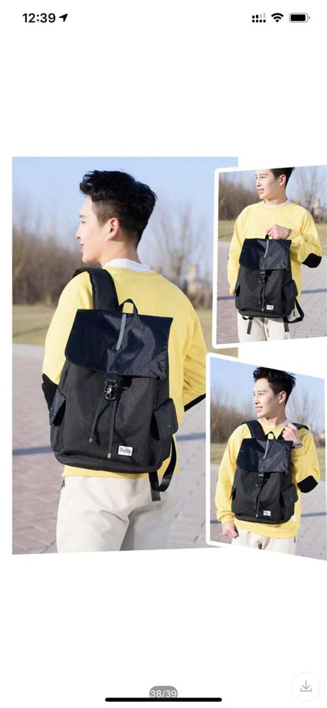 Jual Roll Top Backpack Black Tas Ransel Pria Di Seller 4acc Kamal