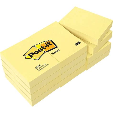 Notas Adhesivas 3m Post It 653 653 3m Post It Material De Oficina