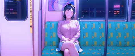 3440x1440 Anime Girl In Train Ultrawide Quad Hd 1440p Hd 4k Wallpapers