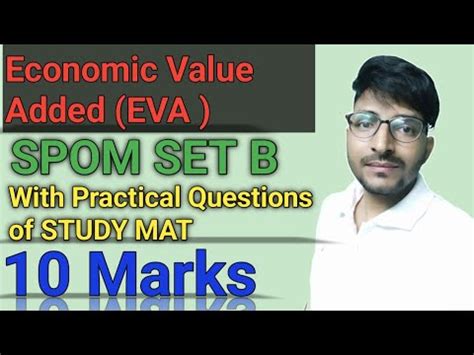 Eva With Practical Questions Of Study Mat What Is Economic Value