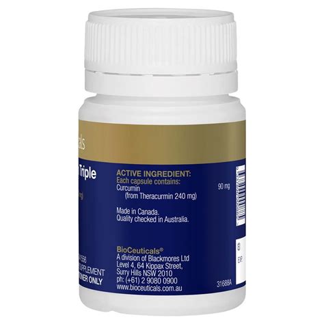 Buy Bioceuticals Theracurmin Triple 60 Capsules Online At Chemist