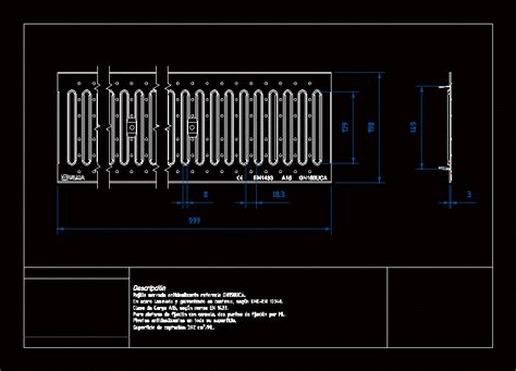 Rain Grate In Dwg Kb Cad Library