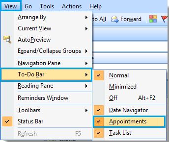 How To Hide Appointments And Events From To Do Bar In Outlook