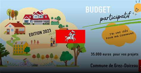 Budget participatif 2023 votez pour votre projet préféré Grez Doiceau