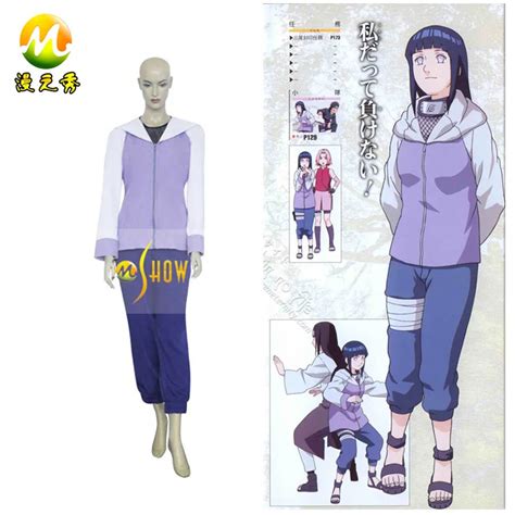 Naruto Shippuden Hinata Hyuga Cosplay Costume Womens Halloween Party