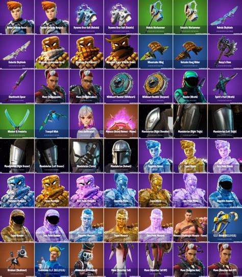 Fortnite Todas Las Skins Gestos Y Objetos Cosméticos Filtrados Del