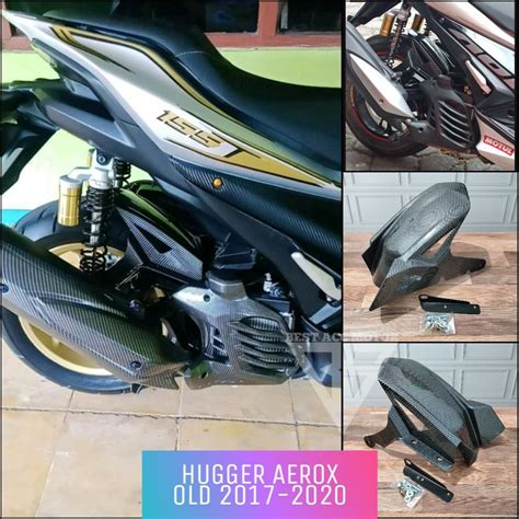 Jual SPAKBOR KOLONG AEROX 155 OLD NEW CARBON NEMO HUGGER AEROX 155 OLD