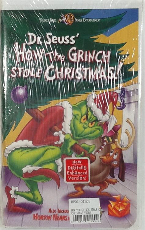 Factory Sealed Dr Seuss How The Grinch Stole Christmas Vhs Boris