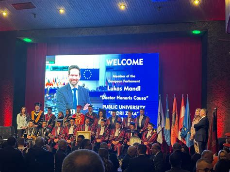 Eurodeputeti Lukas Mandl Nderohet Me Doctor Honoris Causa Nga