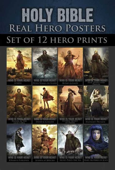 Real Hero Bible Pocket Card Set Book Of Mormon Heroes Book Hero Poster