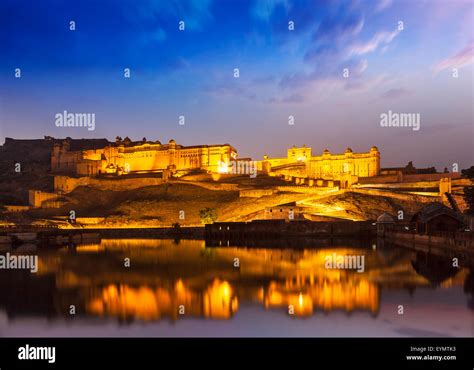 Amer Fort Amber Fort Illuminated At Night One Of Principal