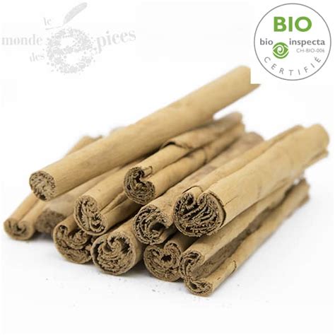 Cannelle Bâtons 5cs Bio Ceylan Le Monde Des Epices