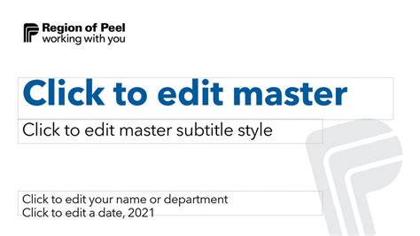 Templates Region Of Peel Brand Standards