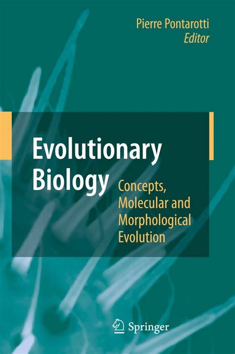 Evolutionary Biology Concepts Molecular And Morphological Evolution