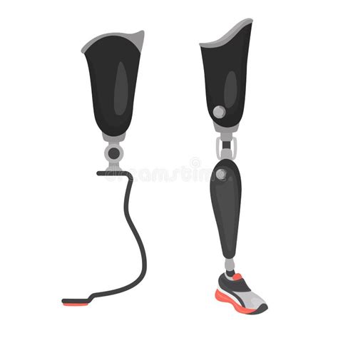 Prosthesis Leg Color Line Icon Disability And Artificial Prosthetic Leg Sign Vector Graphics