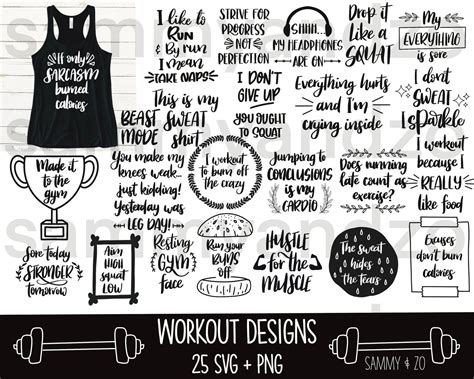 Workout Svg Bundle Gym Svg Bundle Fitness Svg Svg Files Etsy