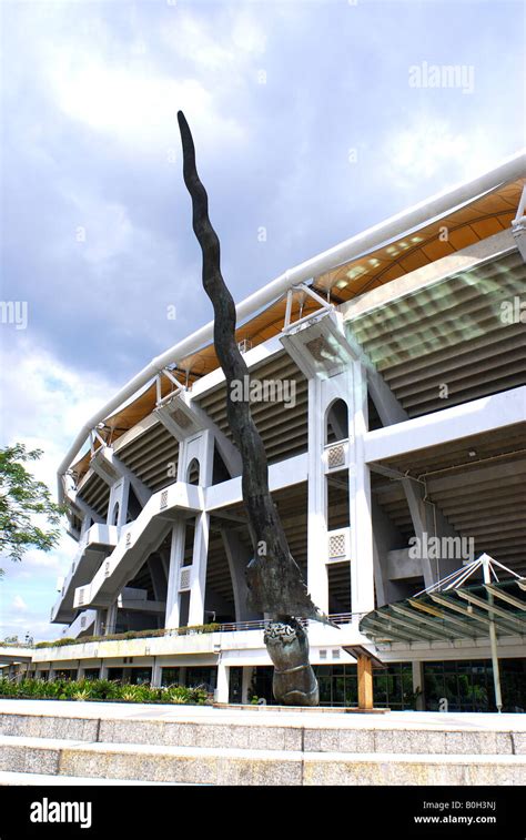 Bukit Jalil Sculpture Architecture Keris Sports Complex Hi Res Stock
