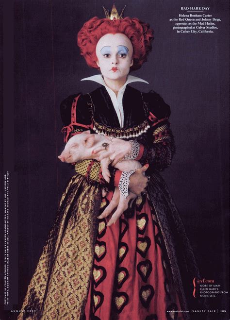 Helena Bonham Carter As The Red Queen For Vanity Fair I