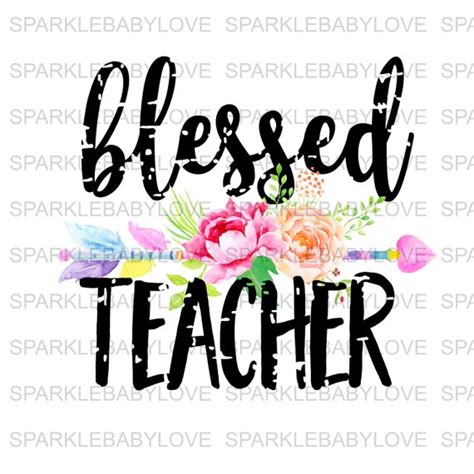 Blessed Teacher Diy Iron Onsublimation Transfer Ready To